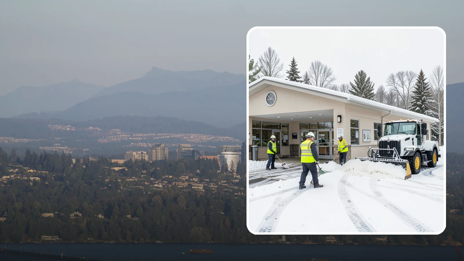 Pharmacy Snow Removal in Medina, King County, WA - We keep pharmacy drive-throughs, entrances, and parking clear so patients can pick up prescriptions safely no matter the weather.