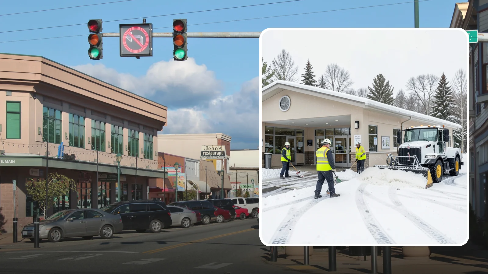 Pharmacy Snow Removal in Monroe, Snohomish County, WA - We keep pharmacy drive-throughs, entrances, and parking clear so patients can pick up prescriptions safely no matter the weather.