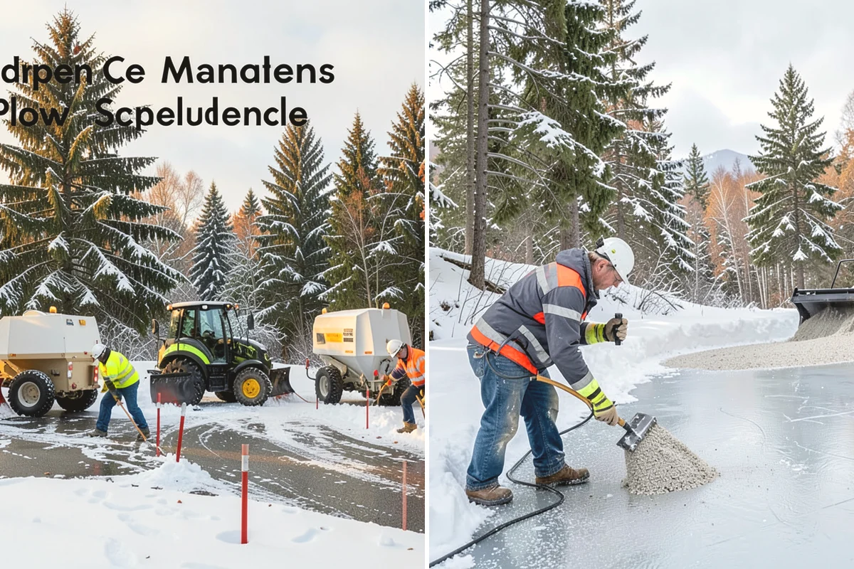 Pharmacy Snow Removal in Mountlake Terrace, Snohomish County, WA - Map the drive-through lane, entrance, and accessible parking