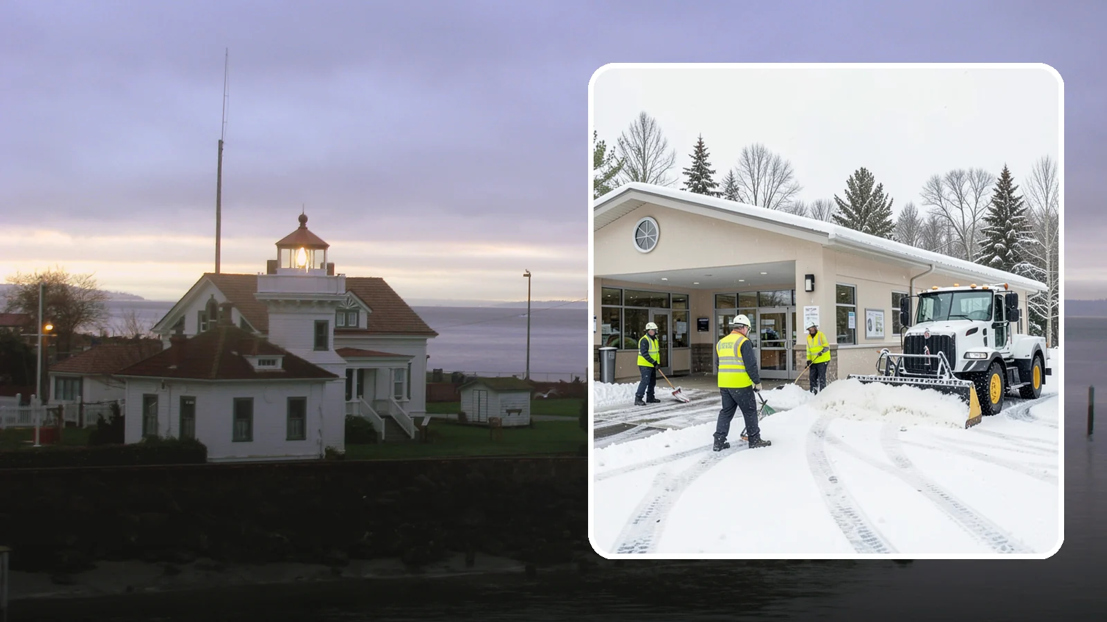 Pharmacy Snow Removal in Mukilteo, Snohomish County, WA - We keep pharmacy drive-throughs, entrances, and parking clear so patients can pick up prescriptions safely no matter the weather.