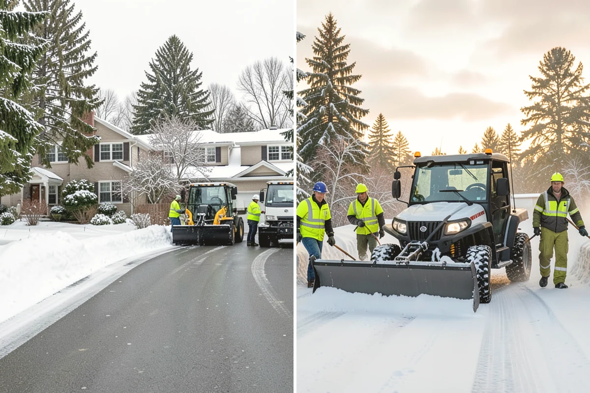 Pharmacy Snow Removal in Mukilteo, Snohomish County, WA - Map the drive-through lane, entrance, and accessible parking