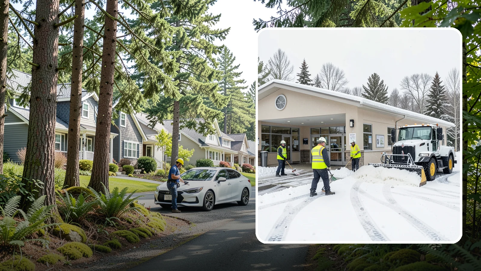 Pharmacy Snow Removal in Normandy Park, King County, WA - We keep pharmacy drive-throughs, entrances, and parking clear so patients can pick up prescriptions safely no matter the weather.