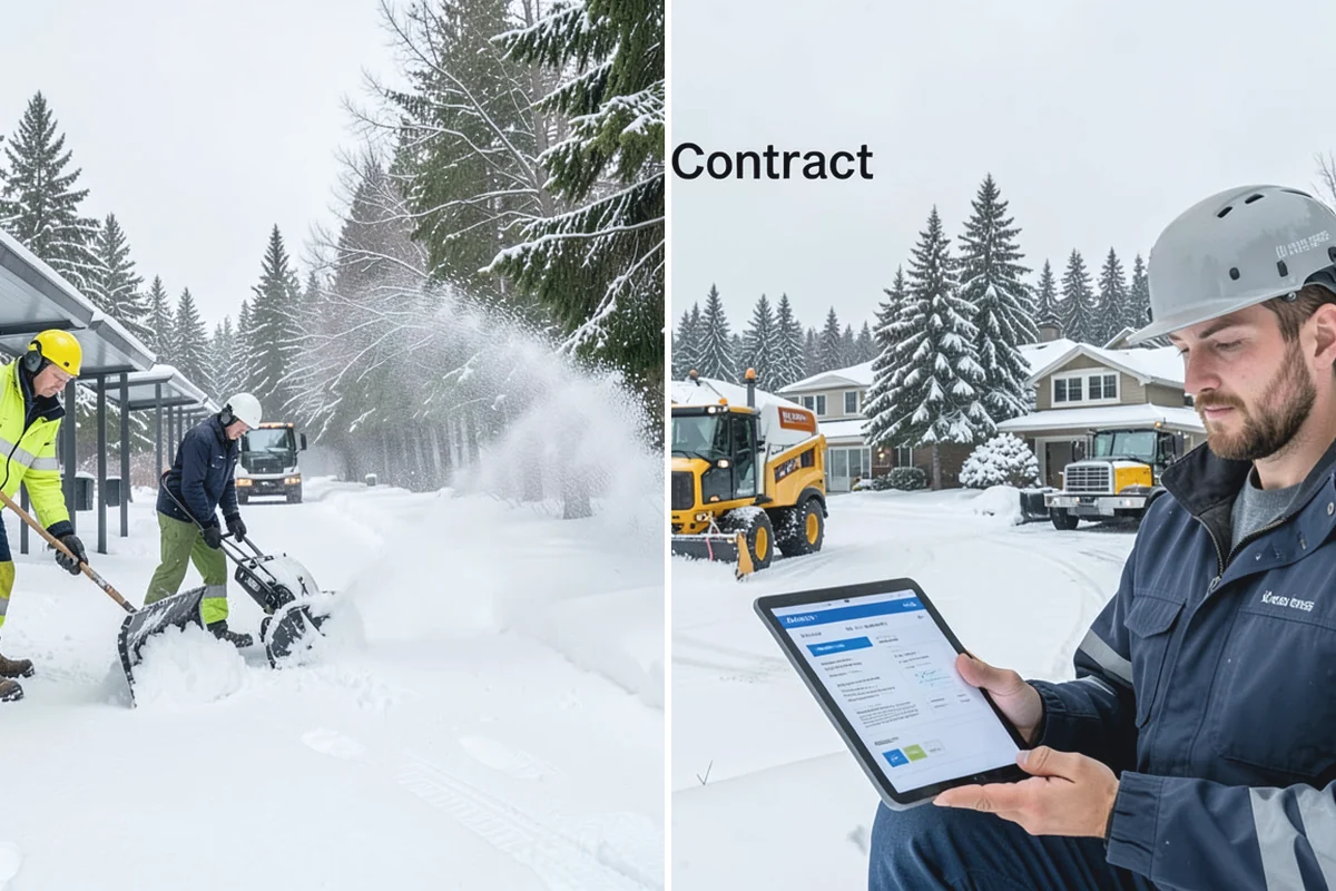 Pharmacy Snow Removal in Renton, King County, WA - Map the drive-through lane, entrance, and accessible parking