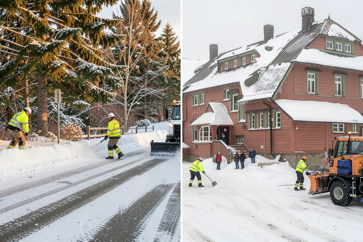 Pharmacy Snow Removal in SeaTac, King County, WA - Map the drive-through lane, entrance, and accessible parking