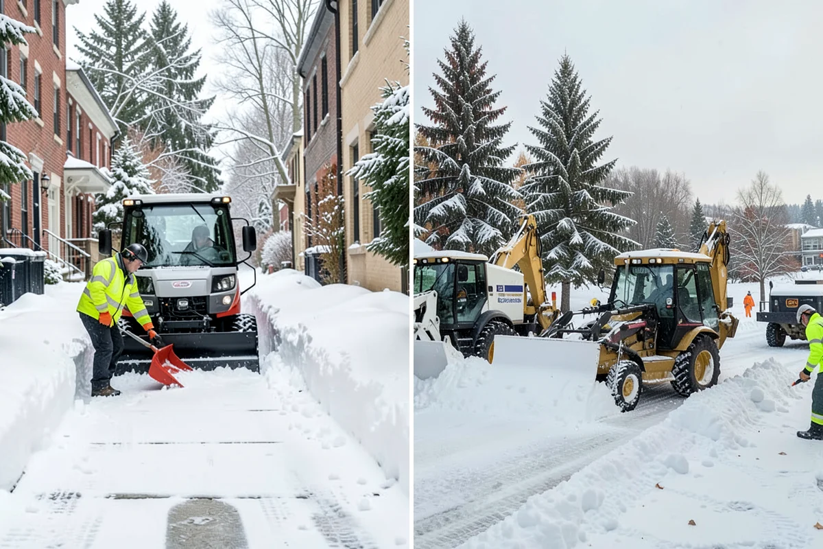 Pharmacy Snow Removal in Sedro-Woolley, Skagit County, WA - Map the drive-through lane, entrance, and accessible parking