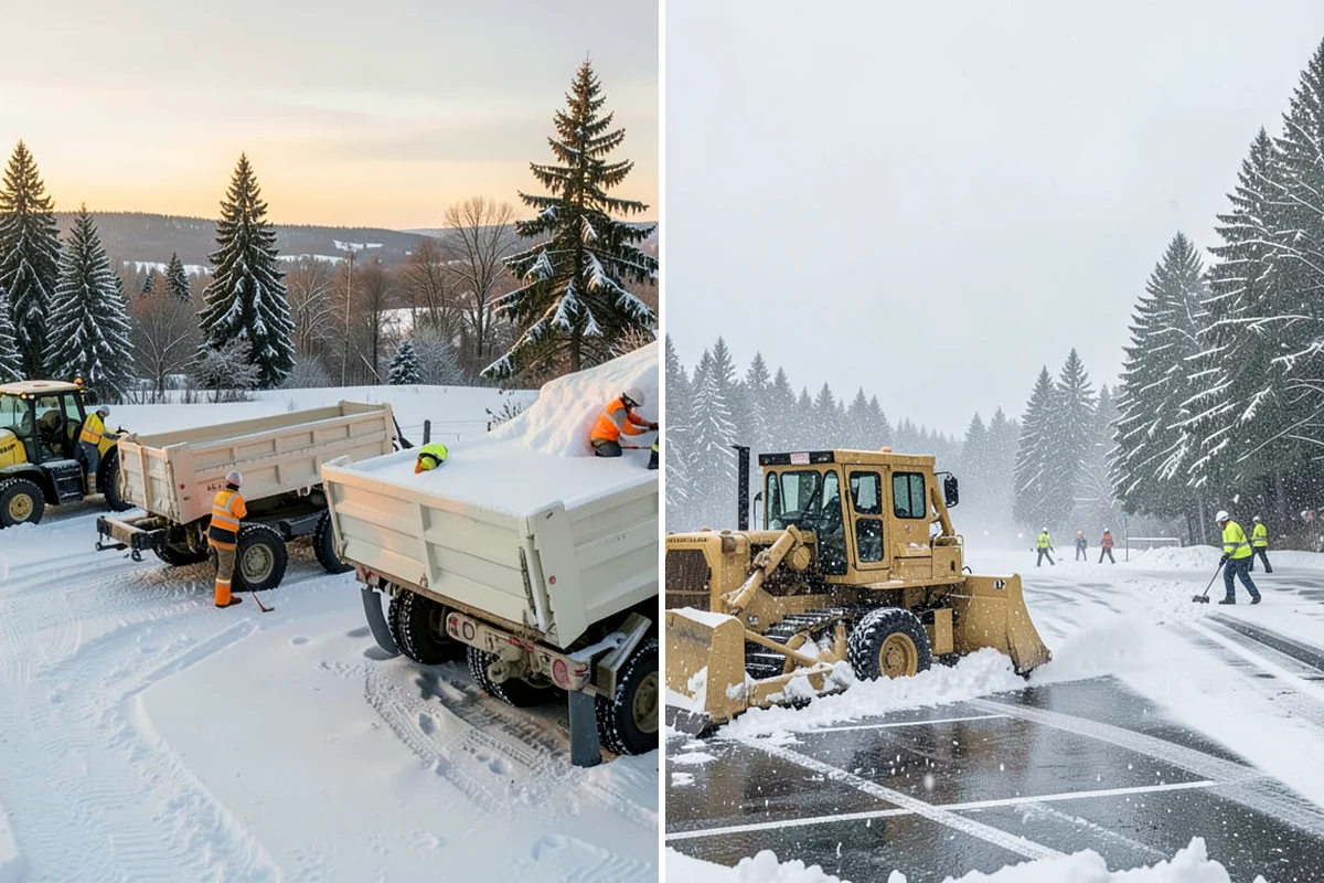 Pharmacy Snow Removal in Shoreline, King County, WA - Map the drive-through lane, entrance, and accessible parking