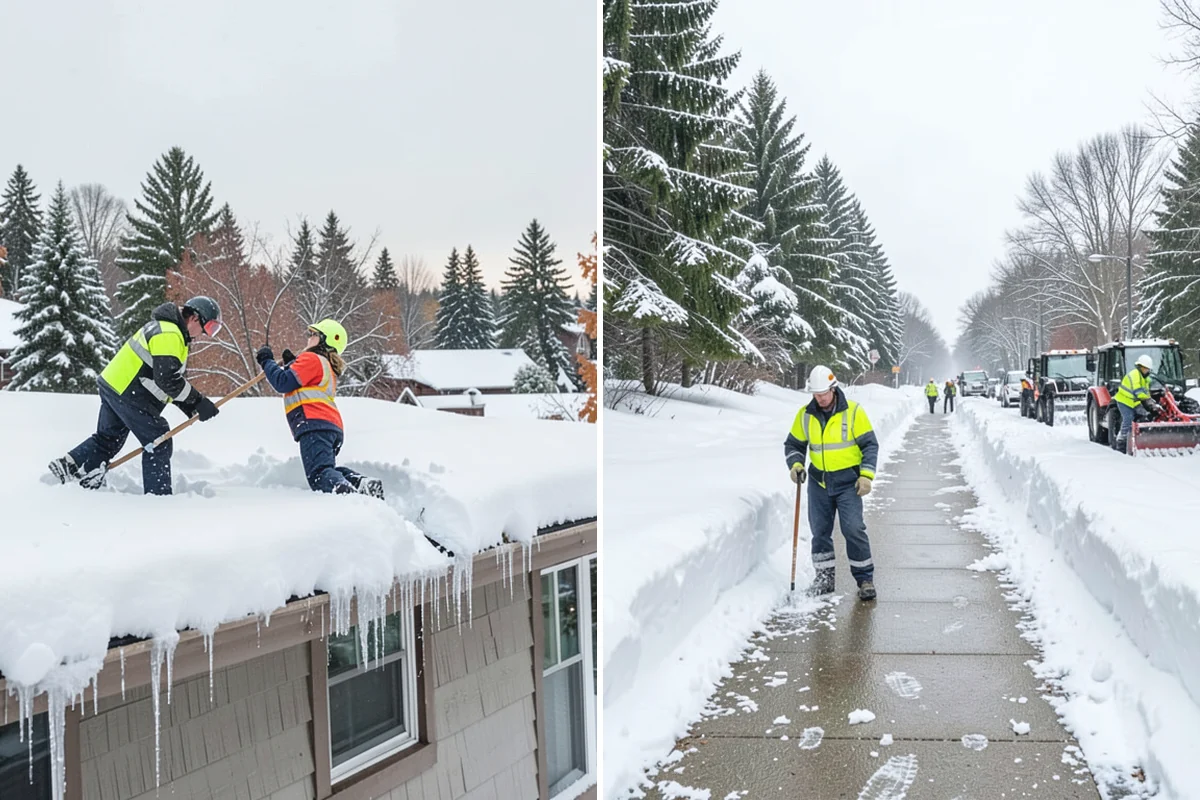 Pharmacy Snow Removal in Skykomish, King County, WA - Map the drive-through lane, entrance, and accessible parking