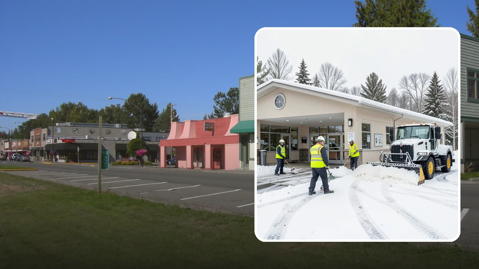 Pharmacy Snow Removal in Snoqualmie, King County, WA - We keep pharmacy drive-throughs, entrances, and parking clear so patients can pick up prescriptions safely no matter the weather.