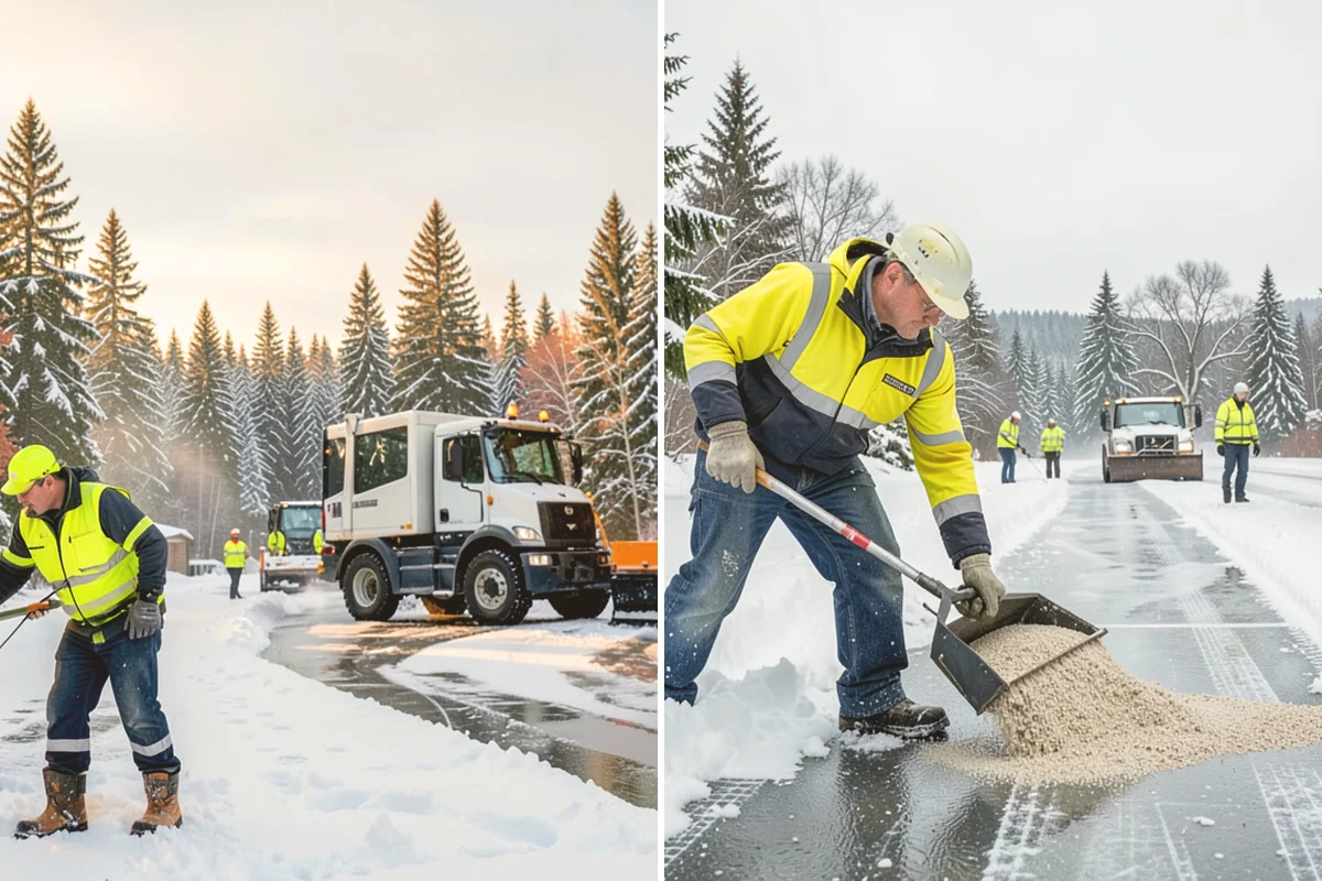 Pharmacy Snow Removal in Stanwood, Snohomish County, WA - Map the drive-through lane, entrance, and accessible parking