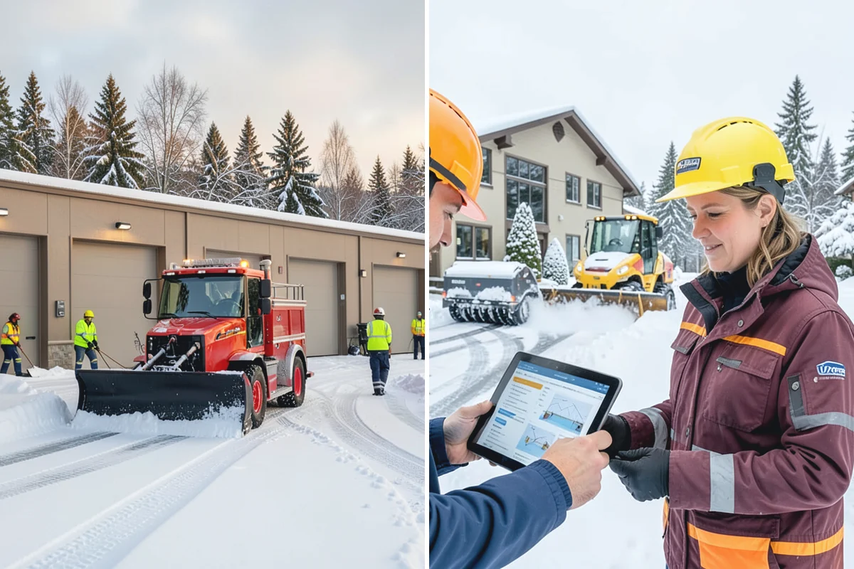 Pharmacy Snow Removal in Sumner, Pierce County, WA - Map the drive-through lane, entrance, and accessible parking