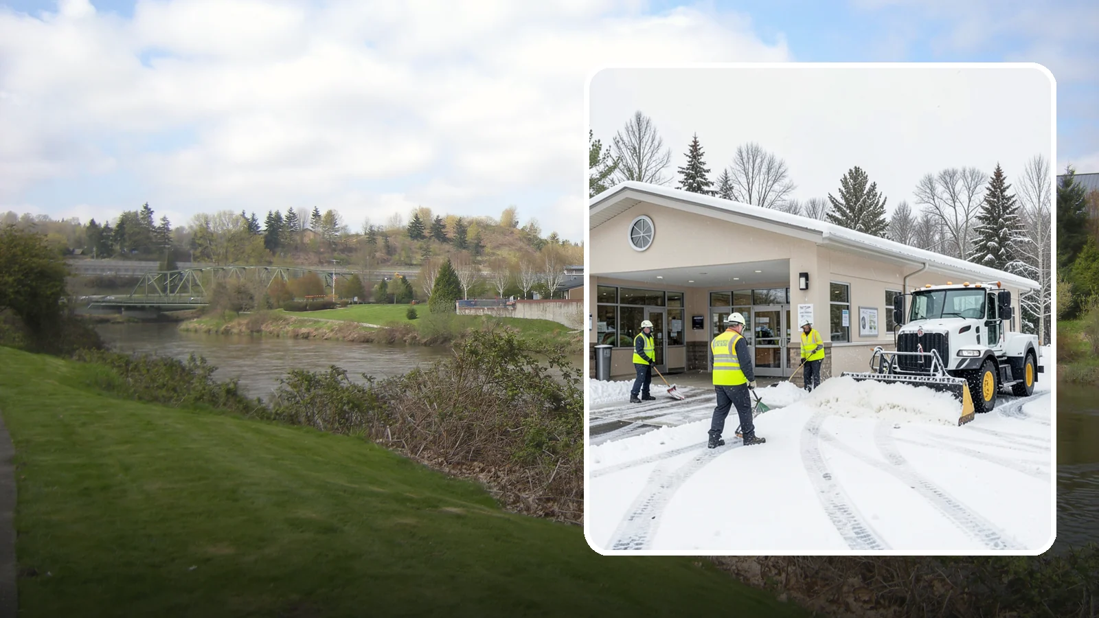 Pharmacy Snow Removal in Tukwila, King County, WA - We keep pharmacy drive-throughs, entrances, and parking clear so patients can pick up prescriptions safely no matter the weather.