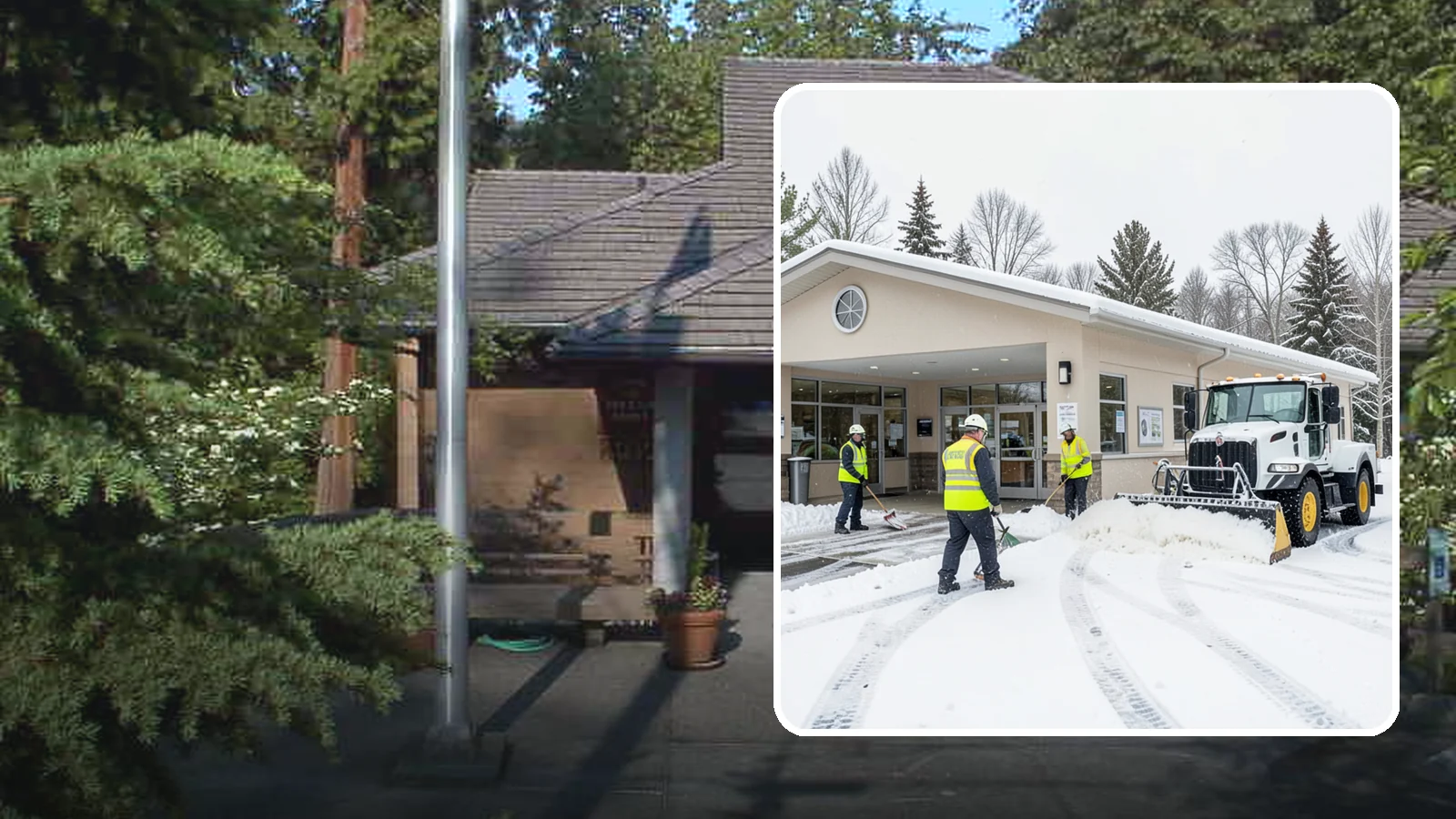 Pharmacy Snow Removal in Yarrow Point, King County, WA - We keep pharmacy drive-throughs, entrances, and parking clear so patients can pick up prescriptions safely no matter the weather.