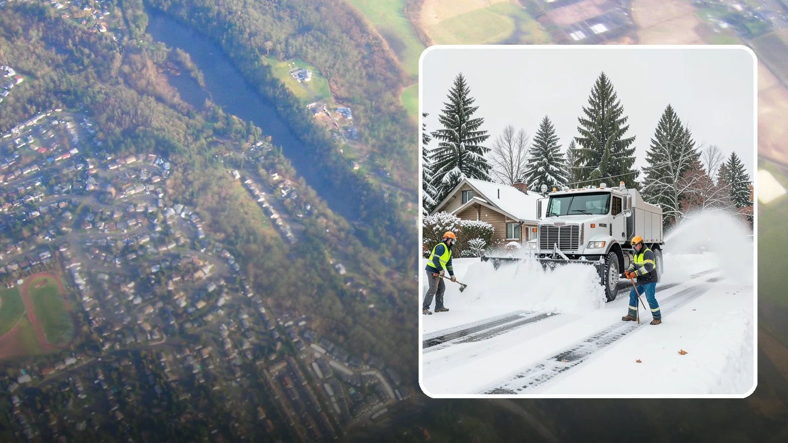Plow Truck Service in Algona, King County, WA - Our plow trucks clear driveways, lots, and access roads across Western Washington quickly and thoroughly.
