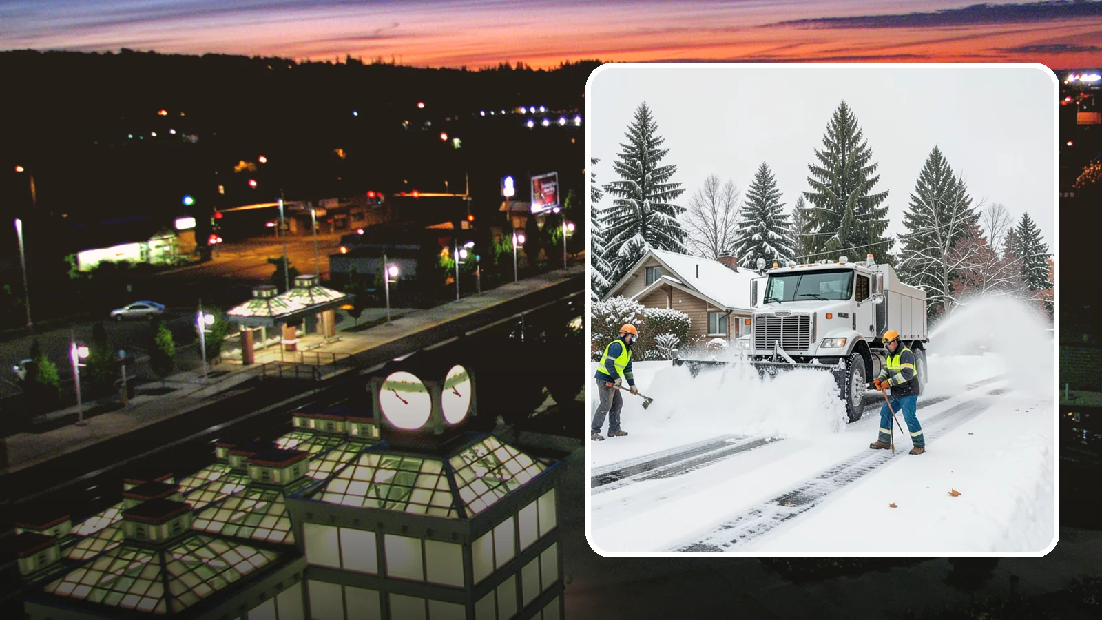 Plow Truck Service in Auburn, King County, WA - Our plow trucks clear driveways, lots, and access roads across Western Washington quickly and thoroughly.