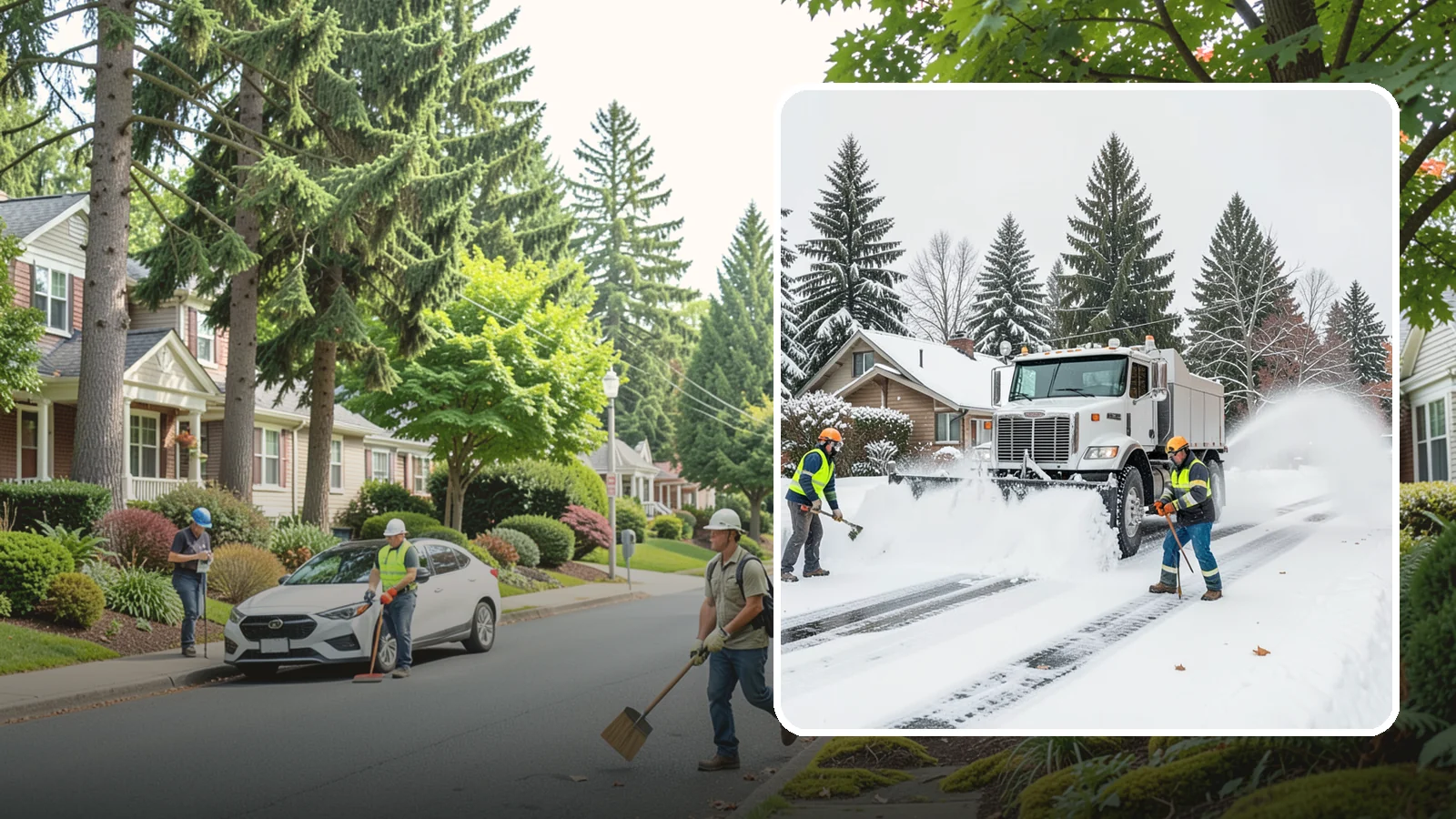 Plow Truck Service in Beaux Arts Village, King County, WA - Our plow trucks clear driveways, lots, and access roads across Western Washington quickly and thoroughly.