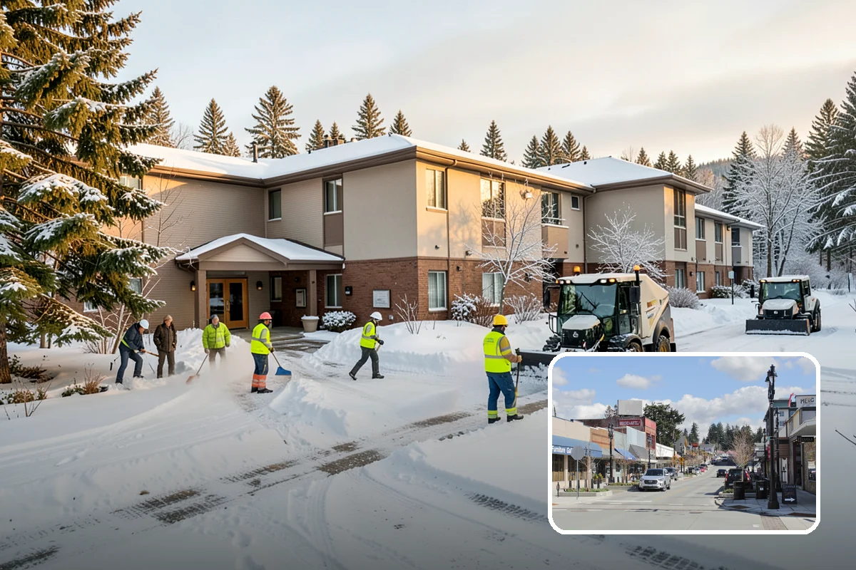 Plow Truck Service in Bothell, King County, WA - Fast clearing of heavy maritime snow across large surfaces
