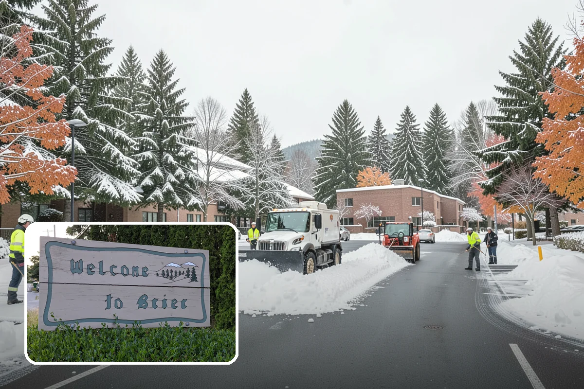 Plow Truck Service in Brier, Snohomish County, WA - Fast clearing of heavy maritime snow across large surfaces