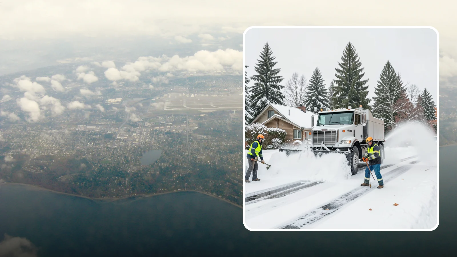 Plow Truck Service in Burien, King County, WA - Our plow trucks clear driveways, lots, and access roads across Western Washington quickly and thoroughly.