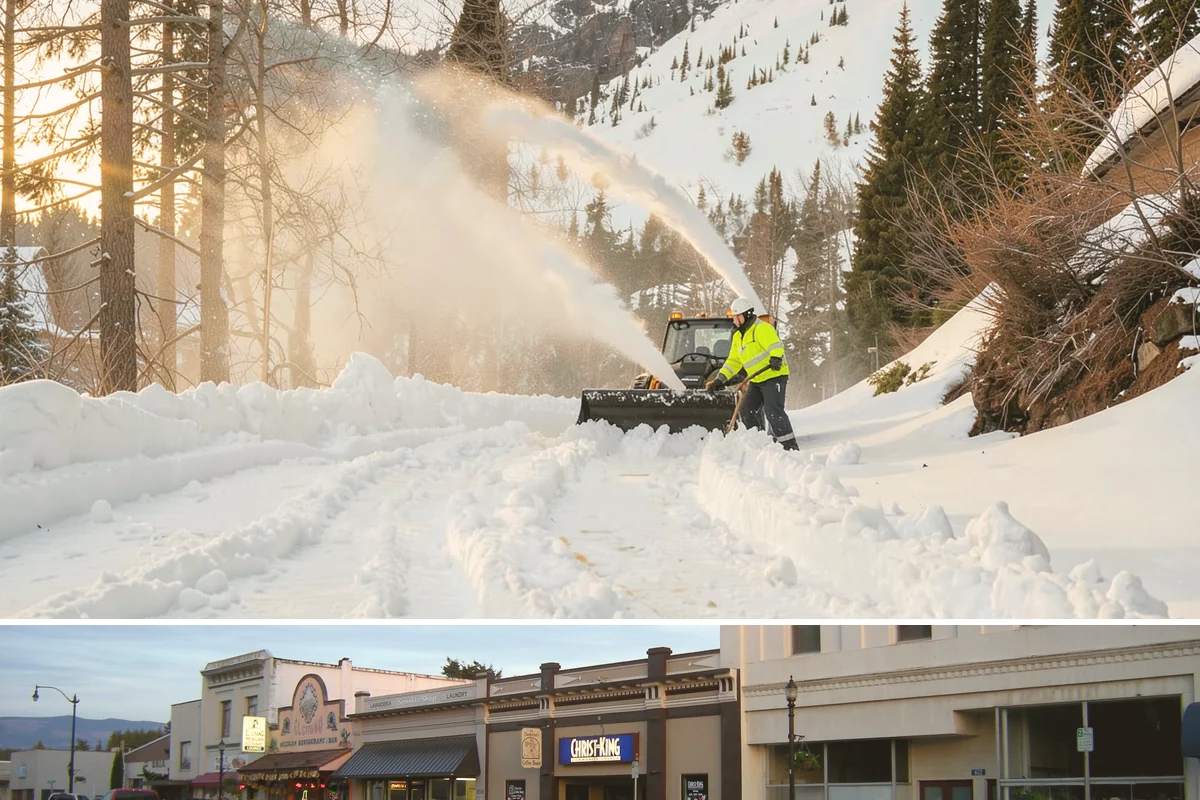 Plow Truck Service in Burlington, Skagit County, WA - Plow truck service runs from the first lowland snowfall in late November through the last events of February and early March.