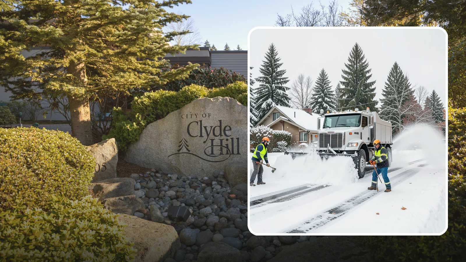 Plow Truck Service in Clyde Hill, King County, WA - Our plow trucks clear driveways, lots, and access roads across Western Washington quickly and thoroughly.