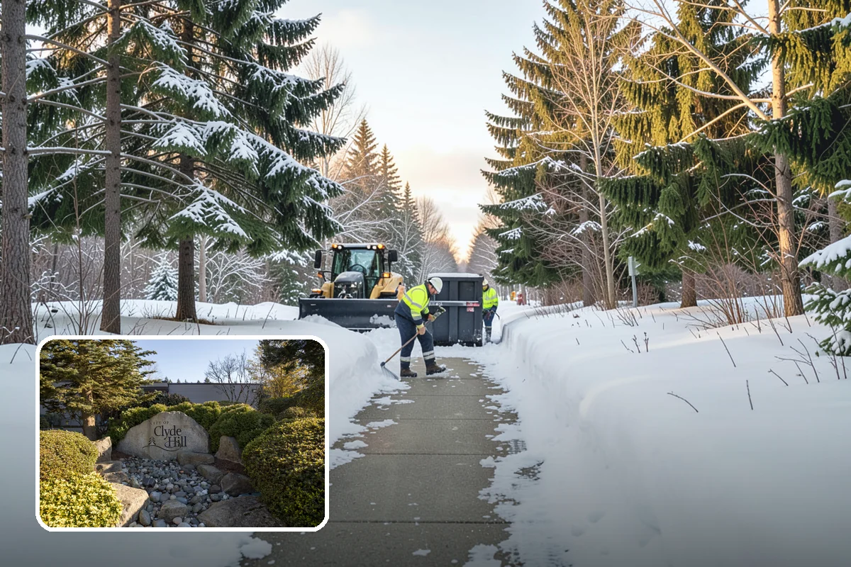 Plow Truck Service in Clyde Hill, King County, WA - Fast clearing of heavy maritime snow across large surfaces