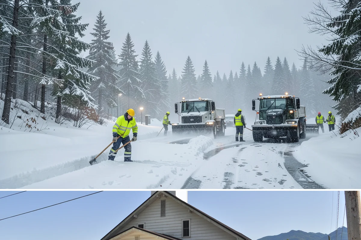 Plow Truck Service in Concrete, Skagit County, WA - Plow truck service runs from the first lowland snowfall in late November through the last events of February and early March.
