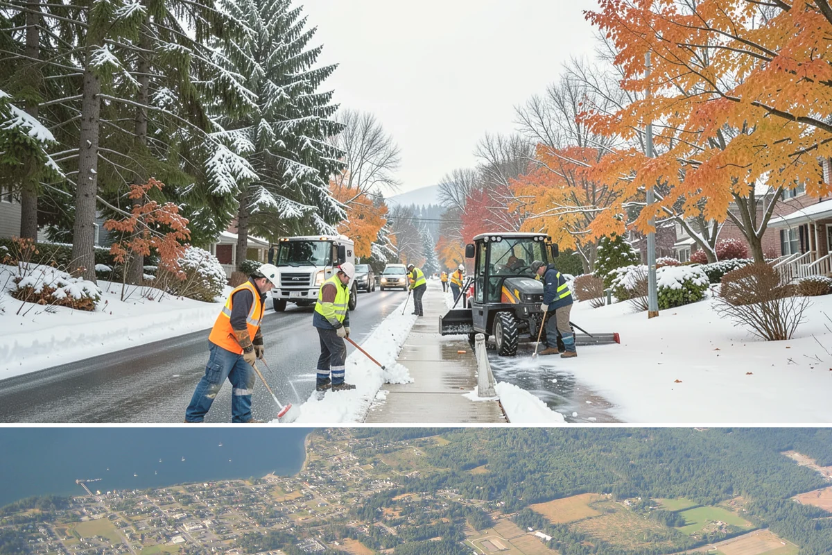 Plow Truck Service in Coupeville, Island County, WA - Plow truck service runs from the first lowland snowfall in late November through the last events of February and early March.