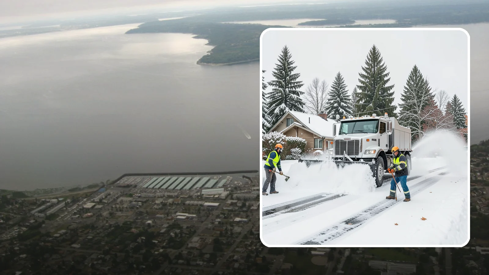 Plow Truck Service in Des Moines, King County, WA - Our plow trucks clear driveways, lots, and access roads across Western Washington quickly and thoroughly.