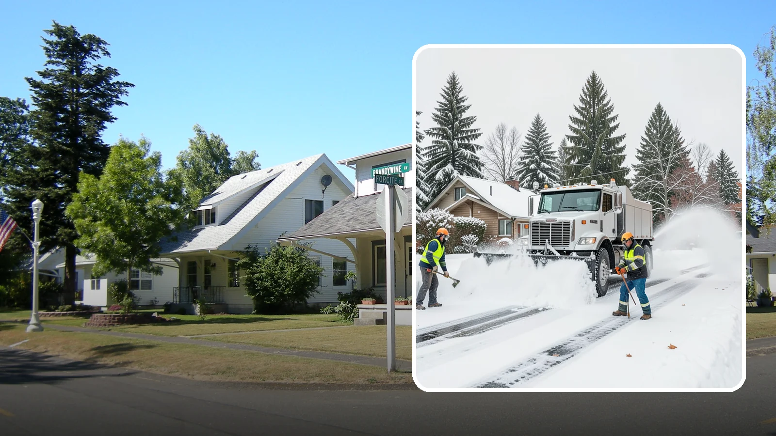 Plow Truck Service in DuPont, Pierce County, WA - Our plow trucks clear driveways, lots, and access roads across Western Washington quickly and thoroughly.