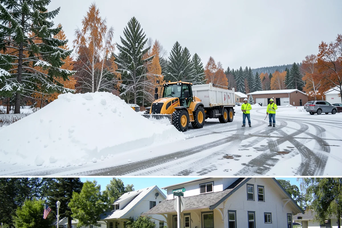 Plow Truck Service in DuPont, Pierce County, WA - Plow truck service runs from the first lowland snowfall in late November through the last events of February and early March.