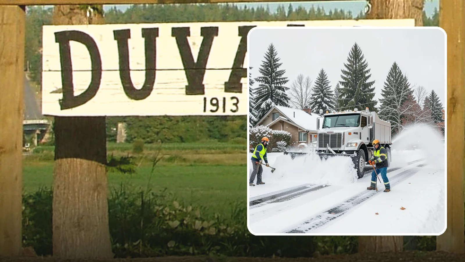 Plow Truck Service in Duvall, King County, WA - Our plow trucks clear driveways, lots, and access roads across Western Washington quickly and thoroughly.
