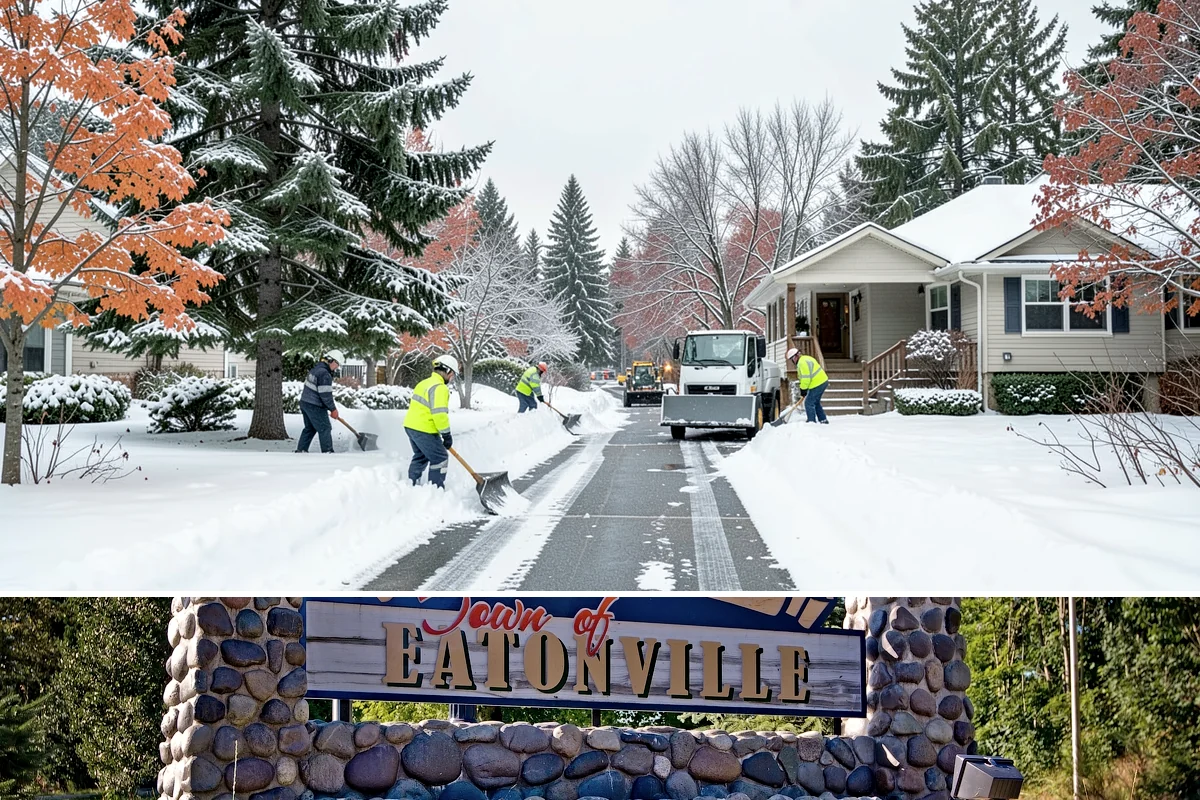 Plow Truck Service in Eatonville, Pierce County, WA - Plow truck service runs from the first lowland snowfall in late November through the last events of February and early March.