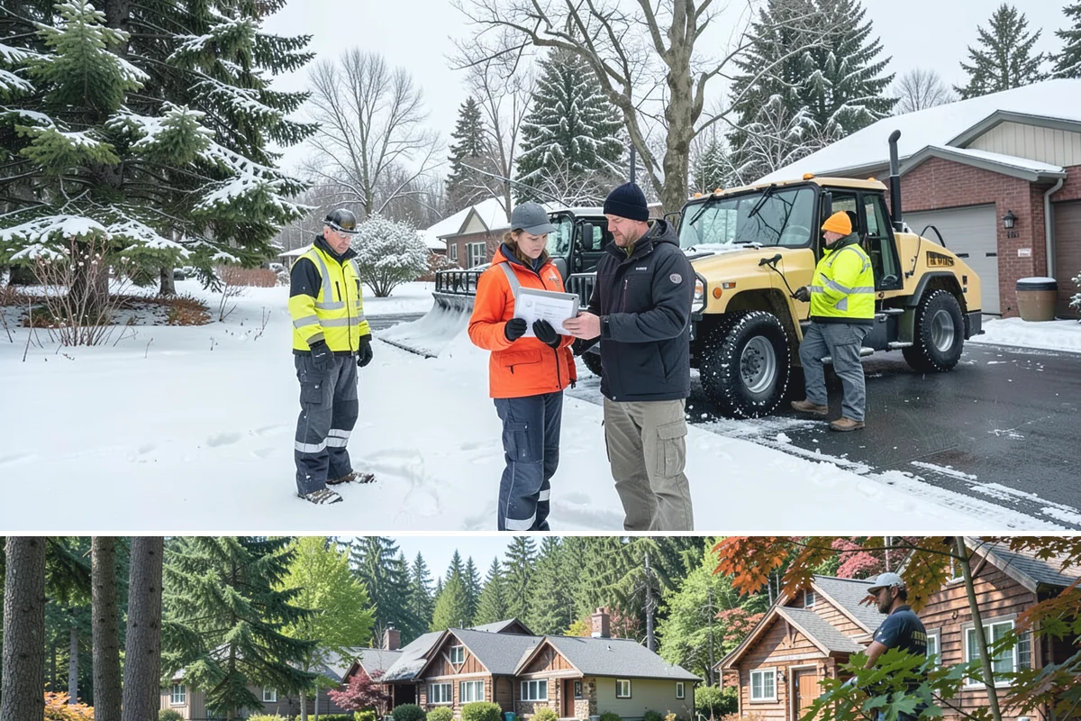 Plow Truck Service in Edgewood, Pierce County, WA - Plow truck service runs from the first lowland snowfall in late November through the last events of February and early March.