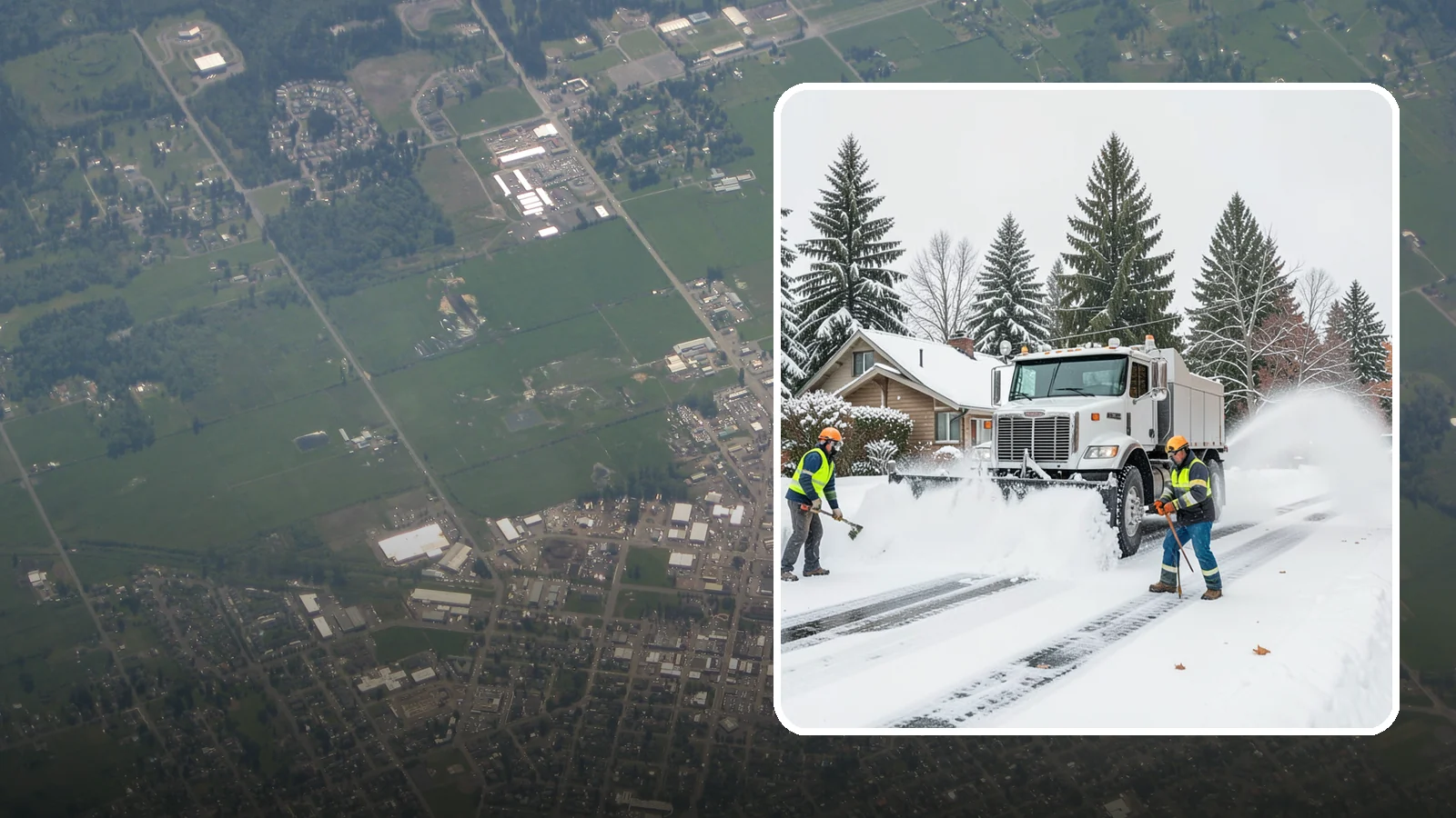 Plow Truck Service in Enumclaw, King County, WA - Our plow trucks clear driveways, lots, and access roads across Western Washington quickly and thoroughly.
