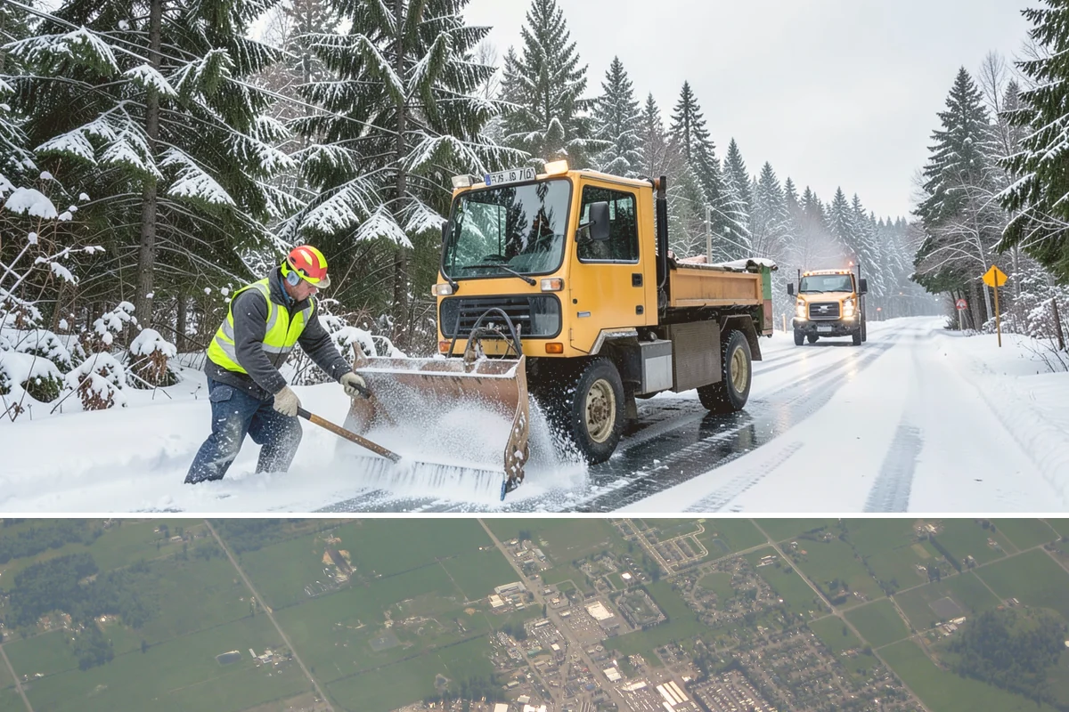Plow Truck Service in Enumclaw, King County, WA - Plow truck service runs from the first lowland snowfall in late November through the last events of February and early March.