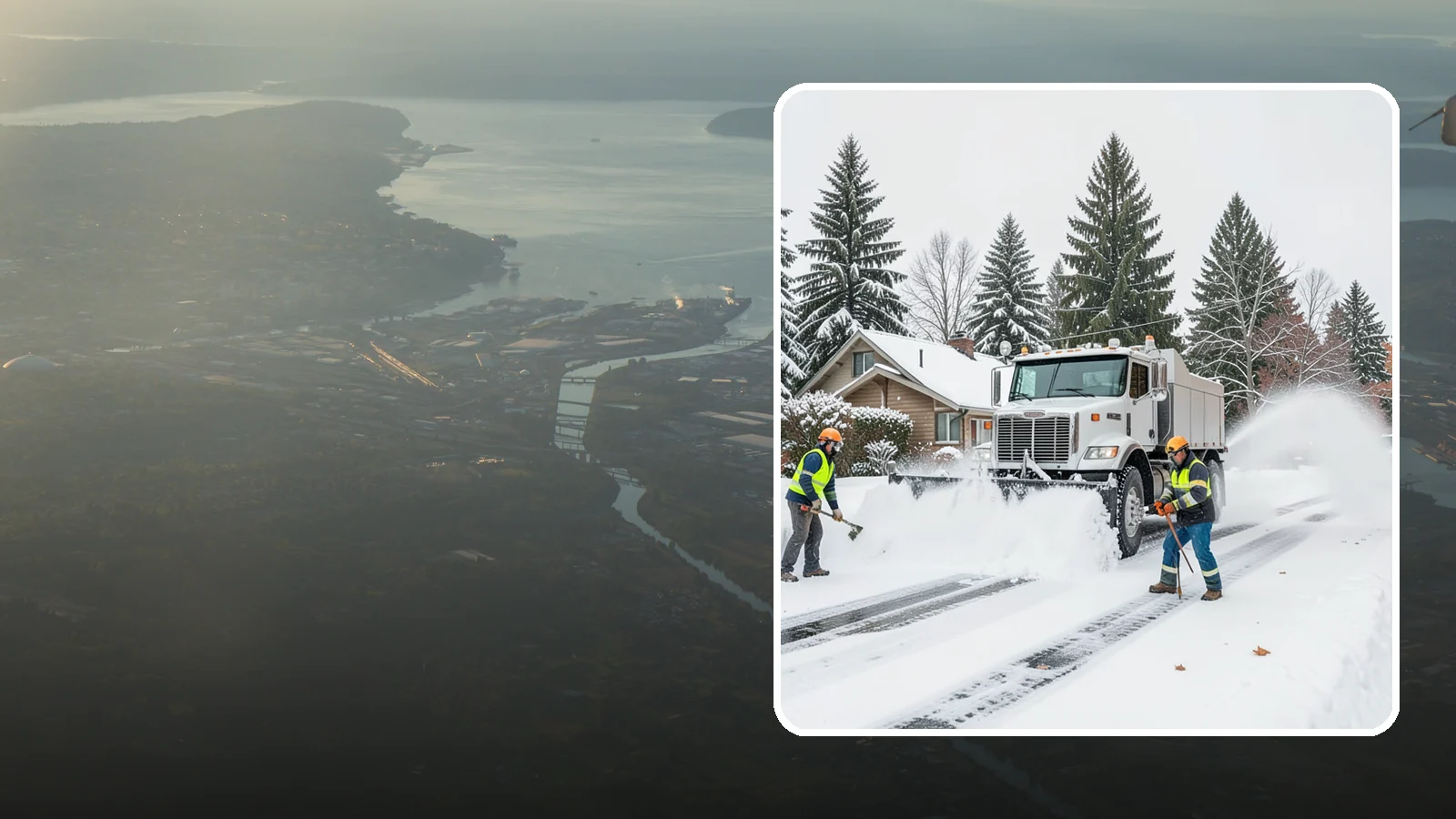 Plow Truck Service in Fife, Pierce County, WA - Our plow trucks clear driveways, lots, and access roads across Western Washington quickly and thoroughly.