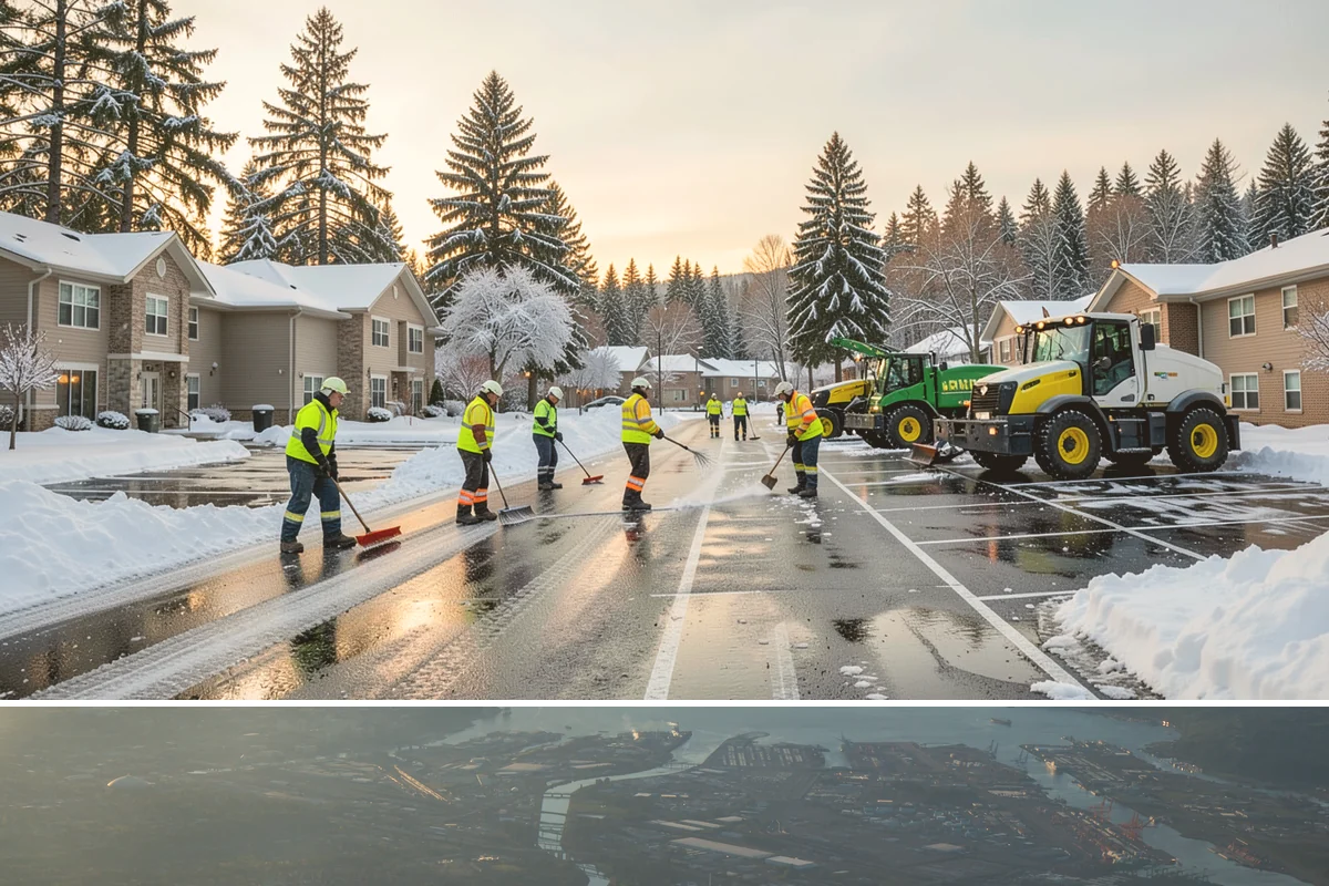 Plow Truck Service in Fife, Pierce County, WA - Plow truck service runs from the first lowland snowfall in late November through the last events of February and early March.