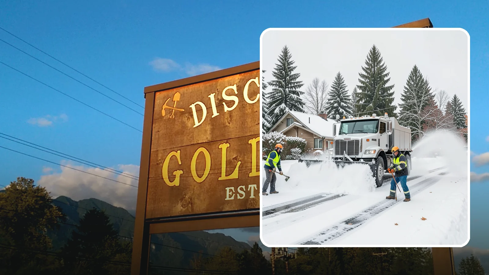 Plow Truck Service in Gold Bar, Snohomish County, WA - Our plow trucks clear driveways, lots, and access roads across Western Washington quickly and thoroughly.