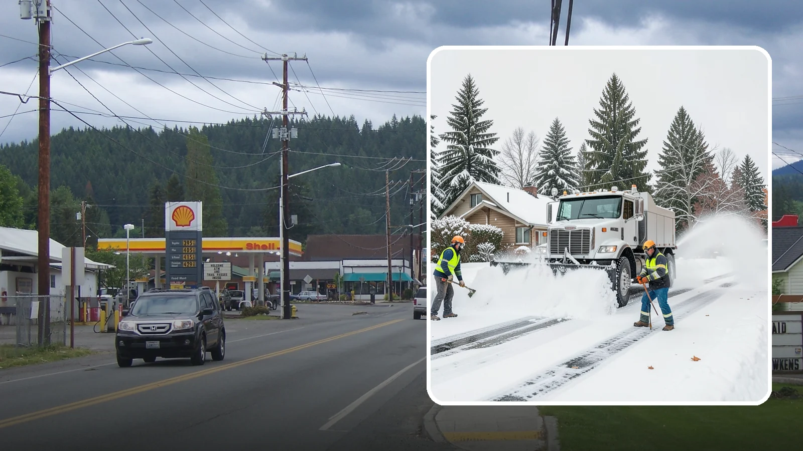 Plow Truck Service in Granite Falls, Snohomish County, WA - Our plow trucks clear driveways, lots, and access roads across Western Washington quickly and thoroughly.