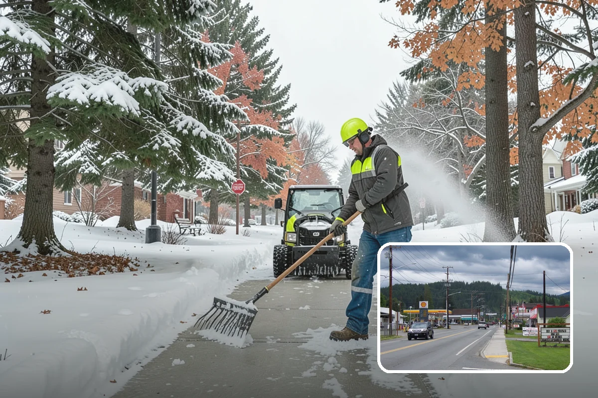 Plow Truck Service in Granite Falls, Snohomish County, WA - Fast clearing of heavy maritime snow across large surfaces