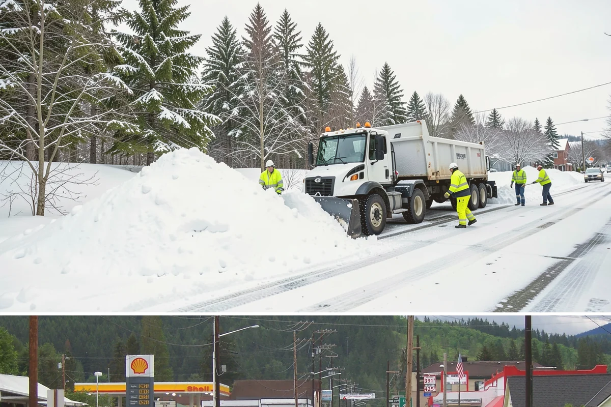 Plow Truck Service in Granite Falls, Snohomish County, WA - Plow truck service runs from the first lowland snowfall in late November through the last events of February and early March.