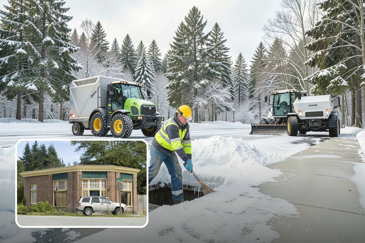 Plow Truck Service in Hamilton, Skagit County, WA - Fast clearing of heavy maritime snow across large surfaces
