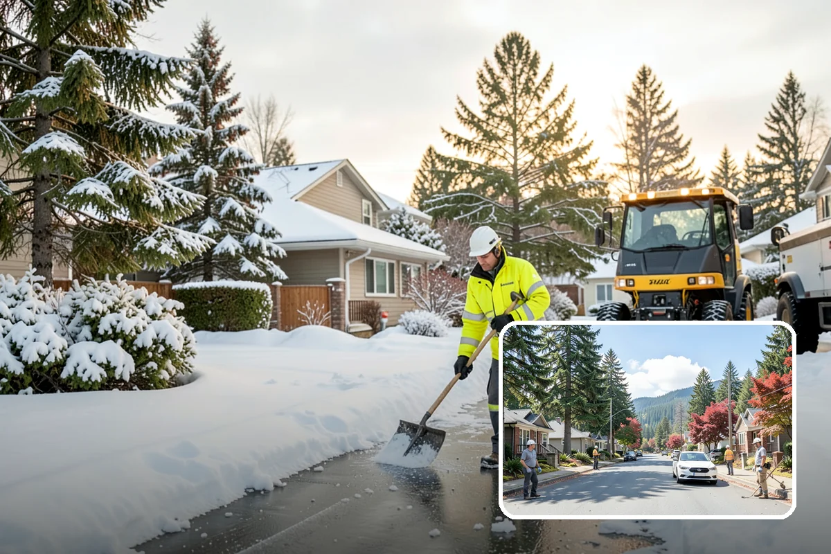 Plow Truck Service in Hunts Point, King County, WA - Fast clearing of heavy maritime snow across large surfaces