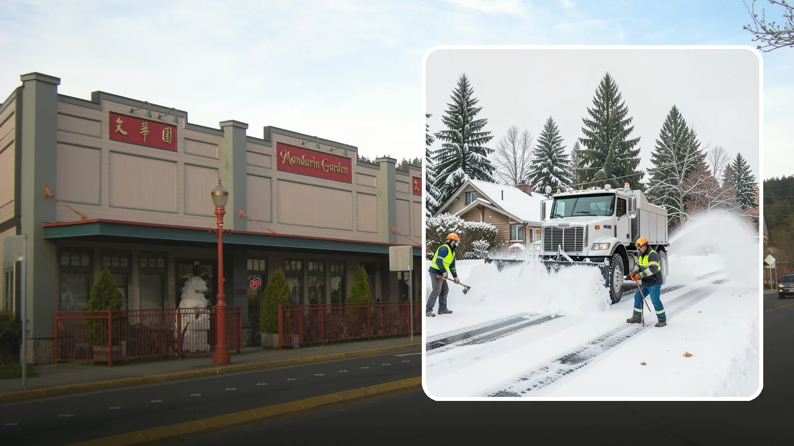 Plow Truck Service in Issaquah, King County, WA - Our plow trucks clear driveways, lots, and access roads across Western Washington quickly and thoroughly.
