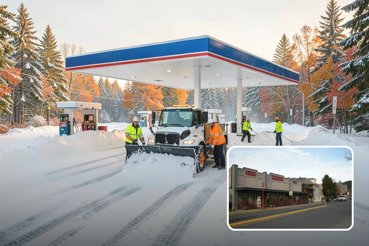 Plow Truck Service in Issaquah, King County, WA - Fast clearing of heavy maritime snow across large surfaces
