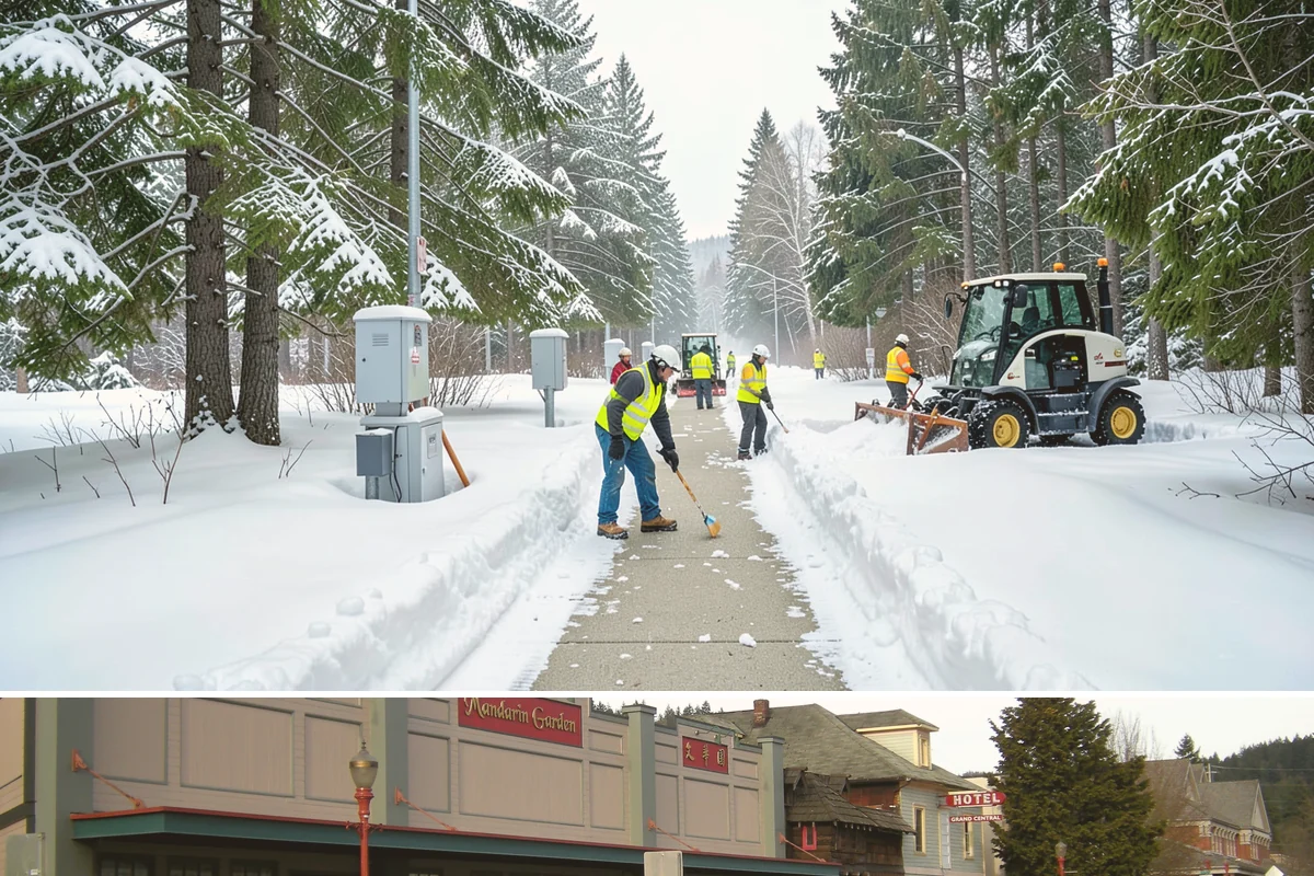 Plow Truck Service in Issaquah, King County, WA - Plow truck service runs from the first lowland snowfall in late November through the last events of February and early March.
