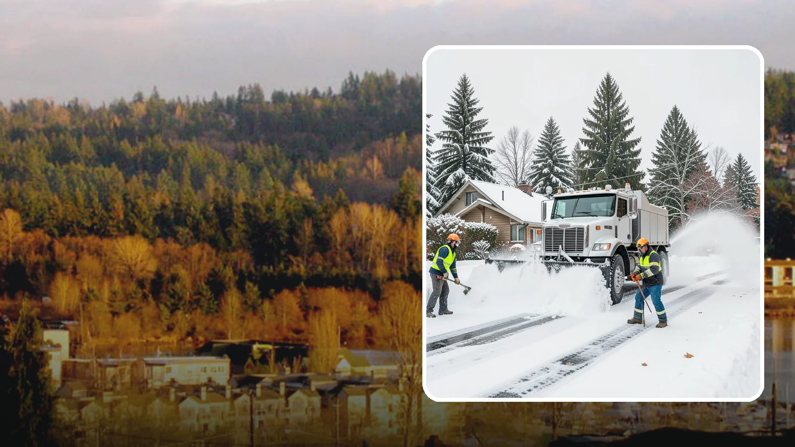Plow Truck Service in Kenmore, King County, WA - Our plow trucks clear driveways, lots, and access roads across Western Washington quickly and thoroughly.