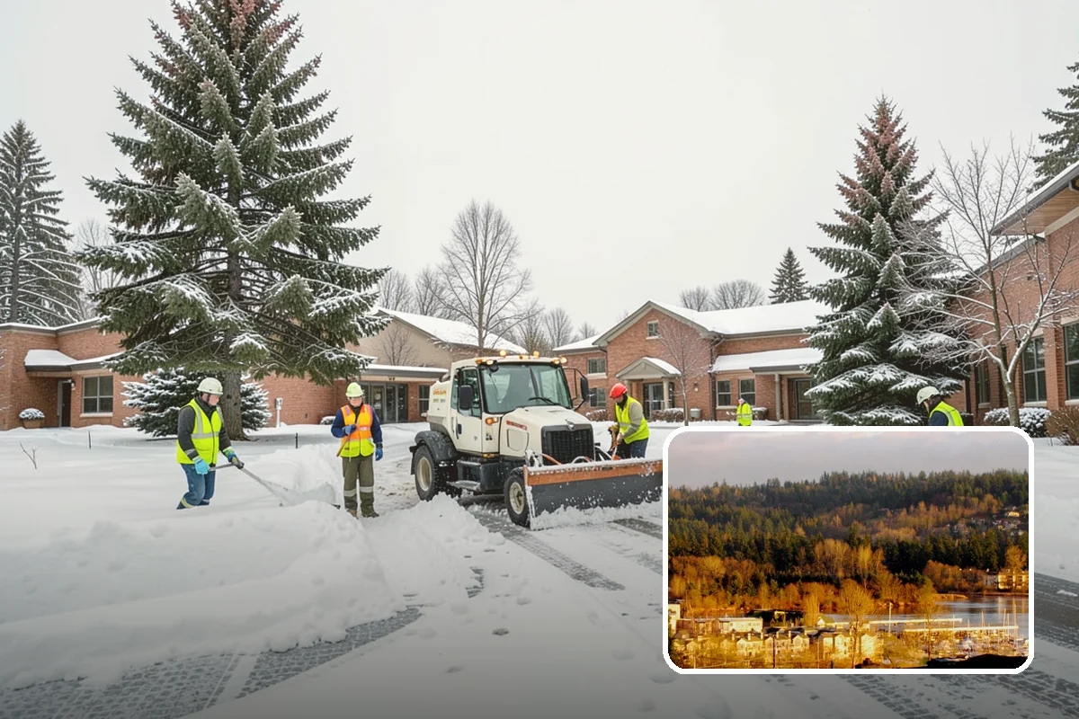 Plow Truck Service in Kenmore, King County, WA - Fast clearing of heavy maritime snow across large surfaces