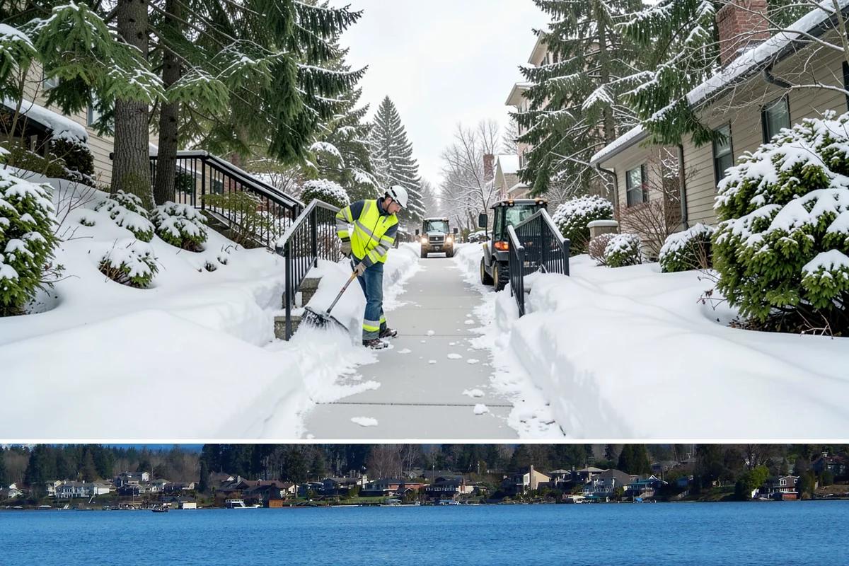 Plow Truck Service in Lake Stevens, Snohomish County, WA - Plow truck service runs from the first lowland snowfall in late November through the last events of February and early March.