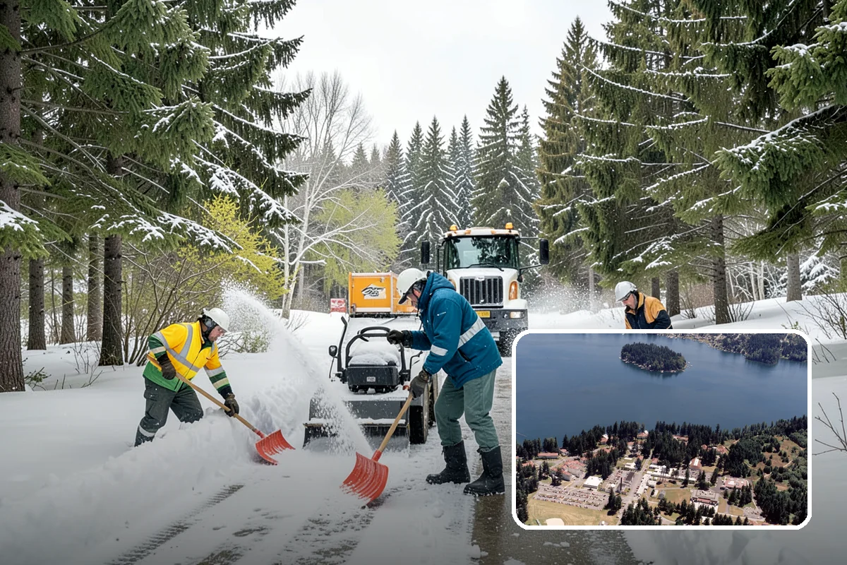 Plow Truck Service in Lakewood, Pierce County, WA - Fast clearing of heavy maritime snow across large surfaces